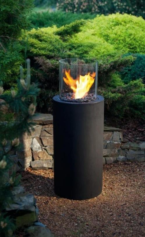 Totem bio-ethanol Buitenhaard/ Terrasverwarmer van Planika, Jardin & Terrasse, Chauffage de terrasse, Neuf, Sol, Résistant à l'eau