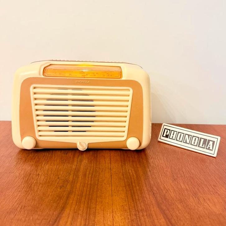 VINTAGE BUIZENRADIO PHONOLA 5543R MILANO DOLCE VITA 1953, Antiek en Kunst, Antiek | Tv's en Audio, Verzenden