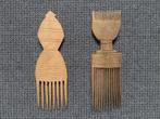 2 peignes en bois longueur 26 cm pour utilisation/décoration, Antiquités & Art, Art | Art non-occidental, Envoi