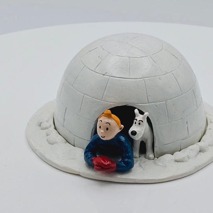 Tintin Milou igloo 350 € HERGÉ : Moulinsart Plomb, Collections, Collections Autre, Comme neuf, Enlèvement