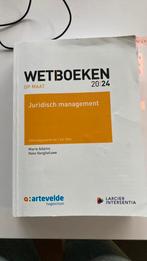 Juridisch mangement , wetboek op maat 2024, Boeken, Ophalen of Verzenden, Zo goed als nieuw, Hoger Onderwijs