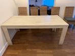 Prachtige grote uittrekbare tafel whitewasch, Huis en Inrichting, Tafels | Eettafels, Ophalen of Verzenden, Vijf personen of meer