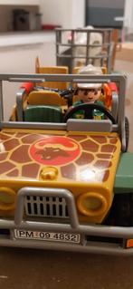 Playmobil safari jeep met aanhangwagen set 6937, Ophalen, Gebruikt, Complete set