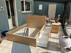 Bed ideaal voor op kot, Huis en Inrichting, Slaapkamer | Bedden, Ophalen, Gebruikt, Overige kleuren, 140 cm