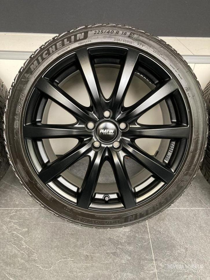 18” Peugeot 308 (SW) velgen + Michelin winterbanden 5x108, Auto-onderdelen, Banden en Velgen, Banden en Velgen, Winterbanden, 18 inch