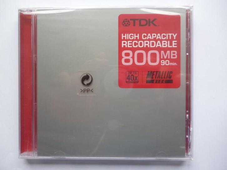 TDK CD+R 800Mb (8 stuks met hoesje, sealed), Computers en Software, Beschrijfbare discs, Nieuw, Cd, Ophalen of Verzenden