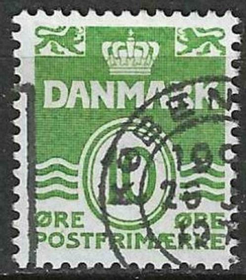 Denemarken 1950/1952 - Yvert 336A - Waarde onder kroon (ST), Timbres & Monnaies, Timbres | Europe | Scandinavie, Affranchi, Danemark