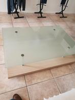 Salontafel met glas, Huis en Inrichting, Tafels | Salontafels, Ophalen, Zo goed als nieuw, Glas