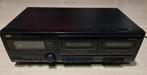 Double deck JVC td-w118, TV, Hi-fi & Vidéo, Decks cassettes, Enlèvement, Double, JVC