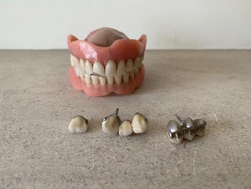 Prothèses dentaires - Prothèses dentaires - prothèses ancien, Antiquités & Art, Curiosités & Brocante, Enlèvement ou Envoi