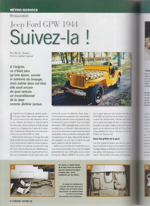 Jeep Ford GPW 44 WW II collectie militaire voertuigen, Boeken, Auto's | Boeken, Gelezen, Ford, Verzenden