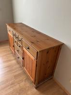 Houten commode met lades en deuren, Huis en Inrichting, Ophalen, Gebruikt, Met deur(en)