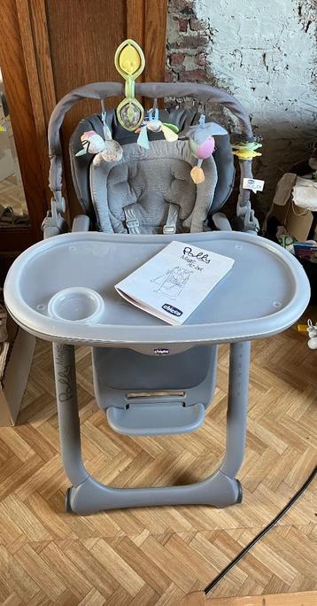 Chicco Eetstoel Polly Magic Relax graphite te koop! beschikbaar voor biedingen