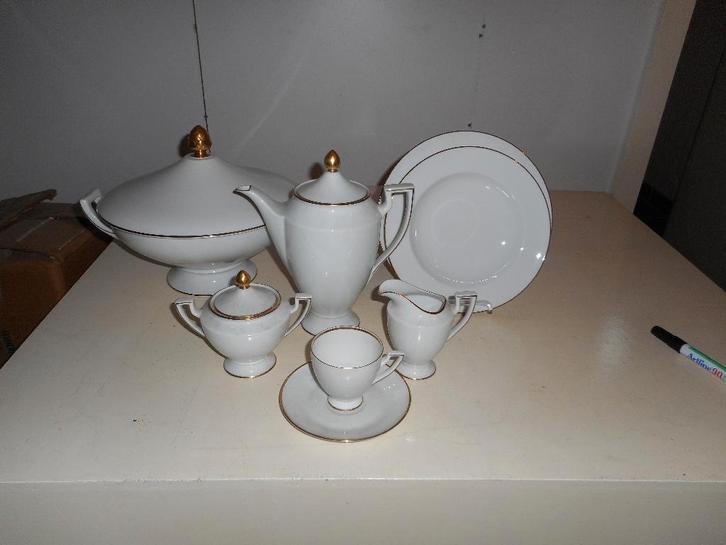 eet en koffieservies "ROYAL TETTAU lees tekst !, Antiek en Kunst, Antiek | Servies compleet, Ophalen