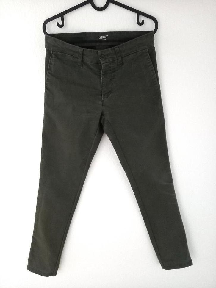 Carhartt | Sid Pant [Grootte 28/32], Kleding | Heren, Broeken en Pantalons, Gedragen, Overige maten, Groen, Ophalen of Verzenden