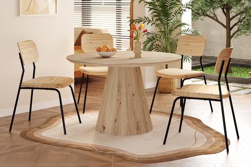 Ronde Tafel NIEUW Tigo 120cm Decor oude Eik +Levering, Huis en Inrichting, Tafels | Eettafels, Nieuw, 100 tot 150 cm, 100 tot 150 cm