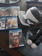 Playstation VR, met move controllers en games! Ook voor Ps5, Ophalen of Verzenden, Zo goed als nieuw, Met games