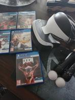 Playstation VR, met move controllers en games! Ook voor Ps5, Comme neuf, Enlèvement ou Envoi, Avec jeux