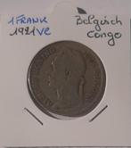 Belgisch Congo 1 frank 1921 Vl, Postzegels en Munten, Munten | België, Verzenden