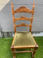4 vintage stoelen, Ophalen, Gebruikt, Bruin, Vier