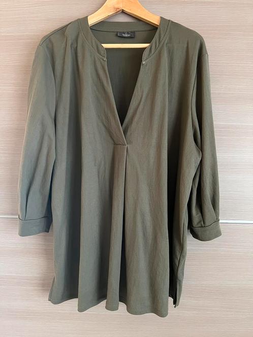 Khaki blouse maat XL, Kleding | Dames, Grote Maten, Gedragen, Blouse of Tuniek, Ophalen of Verzenden