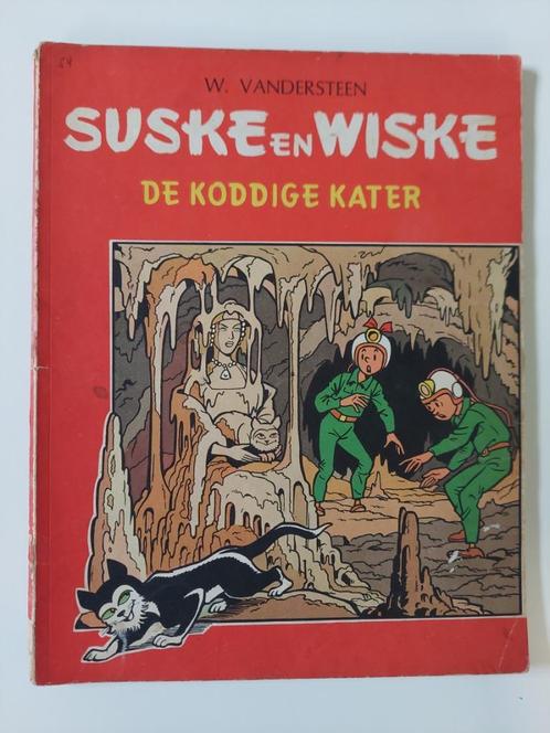 Suske en Wiske 54 De Koddige kater 1965 1st druk, Livres, BD, Utilisé, Une BD, Enlèvement ou Envoi