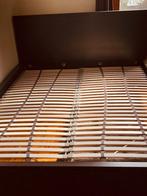 bed, Huis en Inrichting, Slaapkamer | Bedden, Ophalen, Gebruikt, Bruin, Tweepersoons
