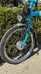 Brompton blauwe smurfen H6RN bagagerek met 6 versnellingen, Fietsen en Brommers, Ophalen, Brompton, 14 tot 16 inch, Versnellingen
