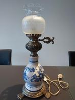 keramische lamp, glazen bol, Antiek en Kunst, Ophalen