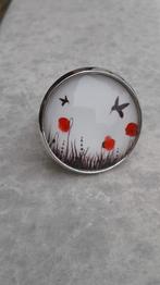 Bague cabochon neuve Les Coquelicots, Enlèvement ou Envoi, Neuf
