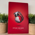 Tabasco metalen wandplaat, Ophalen of Verzenden, Nieuw, Reclamebord