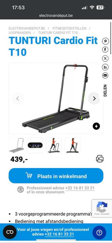 Tunturi cardio fit T10 beschikbaar voor biedingen