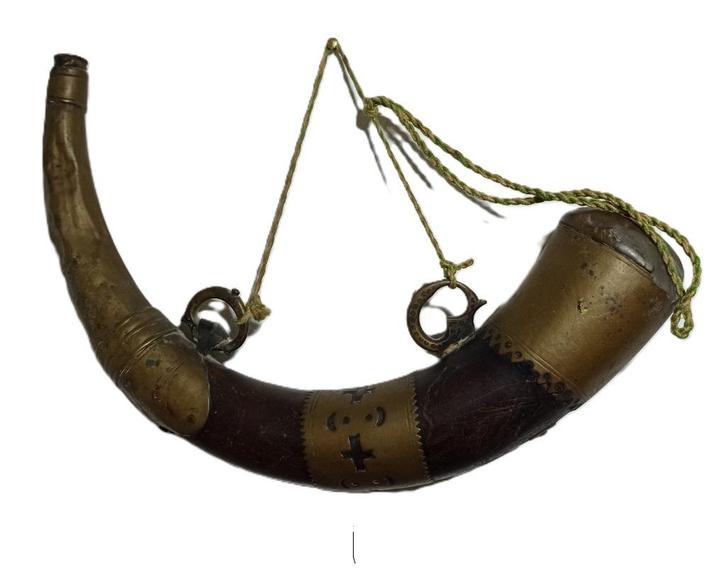HOORNKRUITPISTOOL SOUVENIR KOLONIAAL FRANKRIJK ALGERIJE ALGI, Verzamelen, Militaria | Algemeen, Landmacht, Mes of Dolk, Verzenden