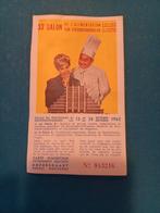 33e VOEDINGS SALON  1962, Tickets en Kaartjes, Beurzen