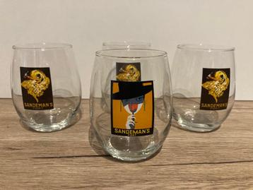 4 zeldzame Port-glazen van Sandeman beschikbaar voor biedingen