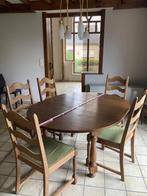 Verlengbare tafel met 5 stoelen!, Huis en Inrichting, Ophalen, Gebruikt