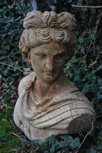 Prachtige blauwe stenen buste van Apollo, Tuin en Terras, Ophalen, Gebruikt