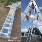 ladders NIEUW IN DE PLASTIEK 3x11 en 3x12 treden, Nieuw, Ladder, Ophalen