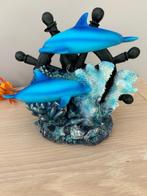 Beeldje dolfijnen van polystone, Ophalen of Verzenden, Zo goed als nieuw