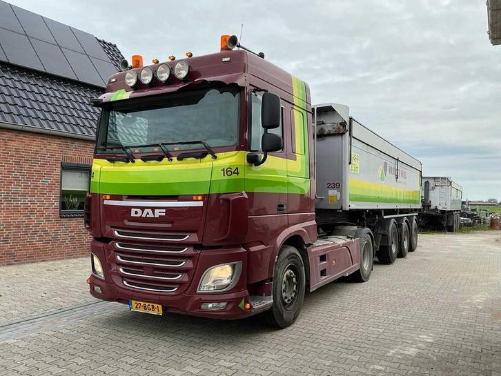 DAF XF 460 FT Opleggertrekker + Bulthuis TATA12 geïsoleerde, Auto's, Vrachtwagens, Bedrijf, DAF, Overige brandstoffen, Euro 6
