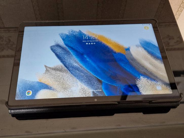Samsung Galaxy Tab A8 (64GB) – Als Nieuw + Leren Hoes!, Computers en Software, Android Tablets, Zo goed als nieuw, Ophalen of Verzenden