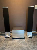 loewe subwoofer en esl speakers, Audio, Tv en Foto, Overige merken, Front, Rear of Stereo speakers, Gebruikt, 120 watt of meer