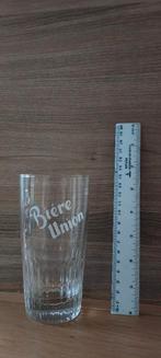 verre union Jumet , blanc oblique, Collections, Marques de bière, Enlèvement, Comme neuf