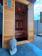 Infrarood sauna 130cm breed 110 cm diep en 190,5 cm hoog, Ophalen, Gebruikt, Infrarood, Complete sauna