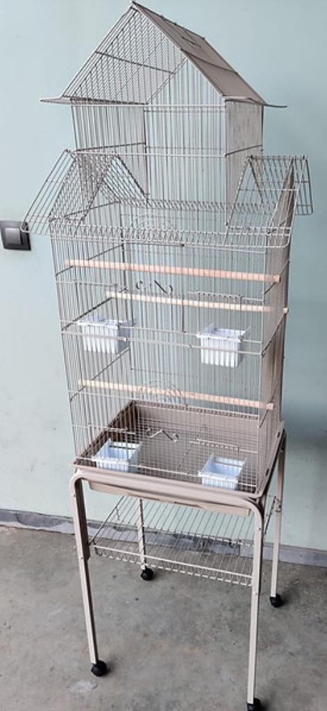 Papegaaienkooi - Princess Deluxe, Dieren en Toebehoren, Vogels | Hokken en Kooien, Nieuw, Vogelkooi, Metaal, Ophalen of Verzenden