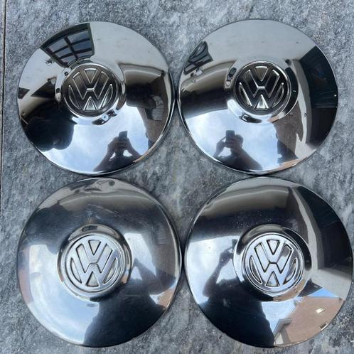 VW Wieldop 4x130 set KG Kever T14 68- chroom, Auto diversen, Auto-accessoires, Gebruikt, Ophalen of Verzenden