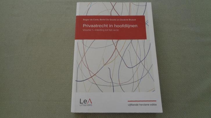 Privaatrecht in hoofdlijnen Volume 1, Boeken, Schoolboeken, Zo goed als nieuw, Ophalen of Verzenden