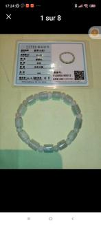 Bracelet élastique en jade avec certificat, Avec pierre précieuse, Enlèvement ou Envoi, Élastique, Neuf