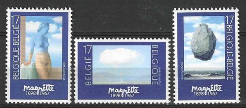 Belgie 1998 - Yvert/OBP 2745-2747 - Rene Magritte (PF), Timbres & Monnaies, Timbres | Europe | Belgique, Non oblitéré, Art, Envoi