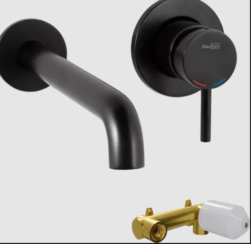 Wastafelkraan, zwart, Doe-het-zelf en Bouw, Sanitair, Nieuw, Ophalen